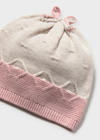 Set 2 Piezas | Gorrito Tejido Rosa Baby
