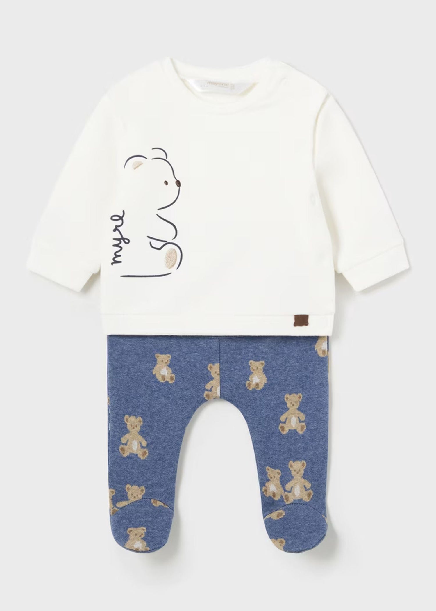 Conjunto Mid Blue Osito Newborn