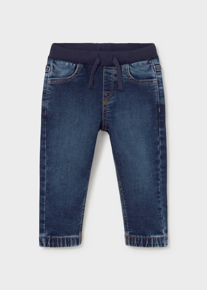 Jeans Cintura Elástica Denim