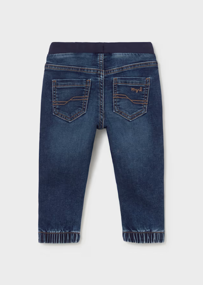 Jeans Cintura Elástica Denim
