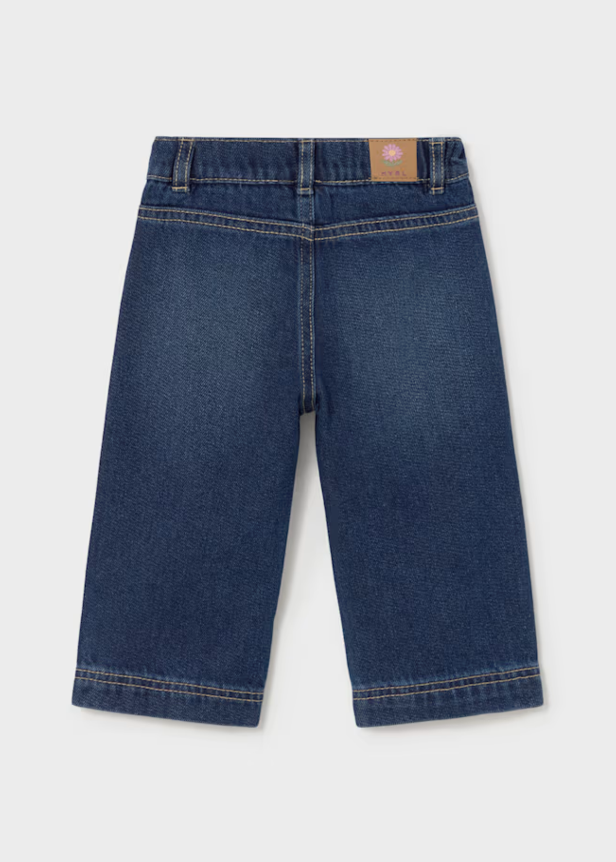 Jeans Bolsillos Bordado Floral Denim