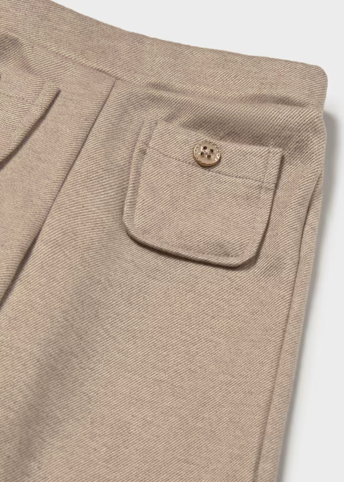 Pantalón Bolsillos Sarga Nuez