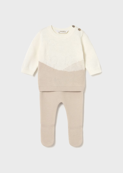 Set Tricot Jacquard Latte