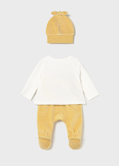 Conjunto 3 Piezas Better Cotton Miel Newborn