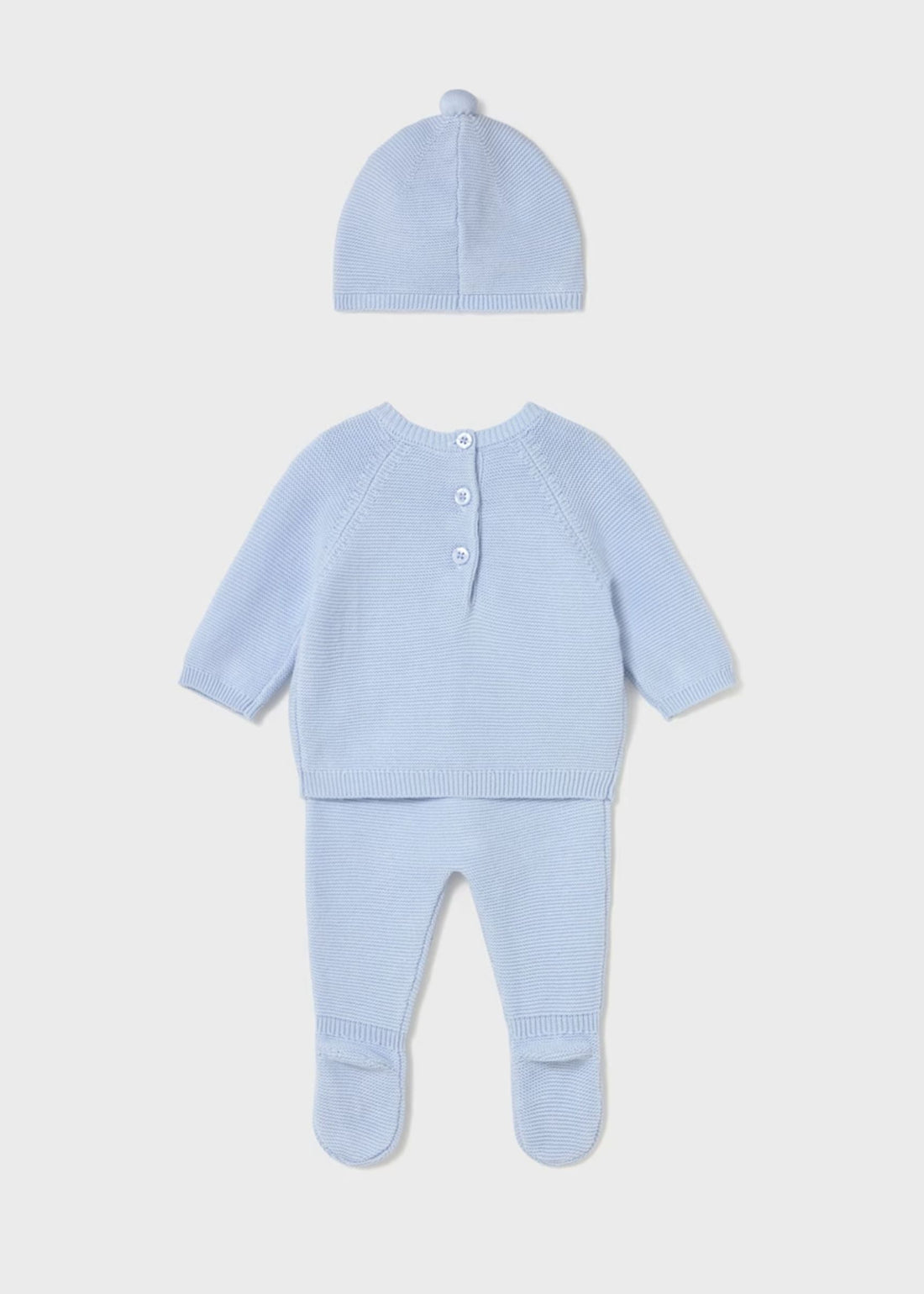 Conjunto Tejido 3 Piezas Better Cotton Cielo Newborn