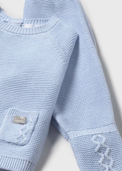 Conjunto Tejido 3 Piezas Better Cotton Cielo Newborn
