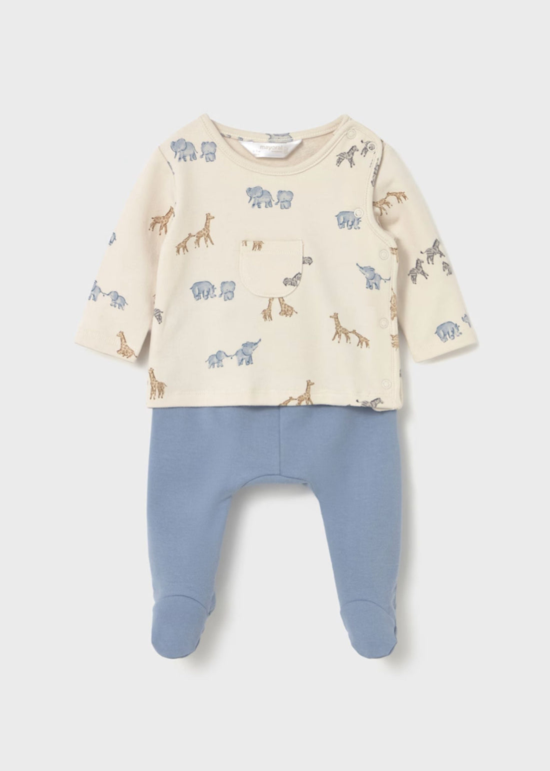 Conjunto Polaina Buzo Estampado Blue Bell Better Cotton Newborn