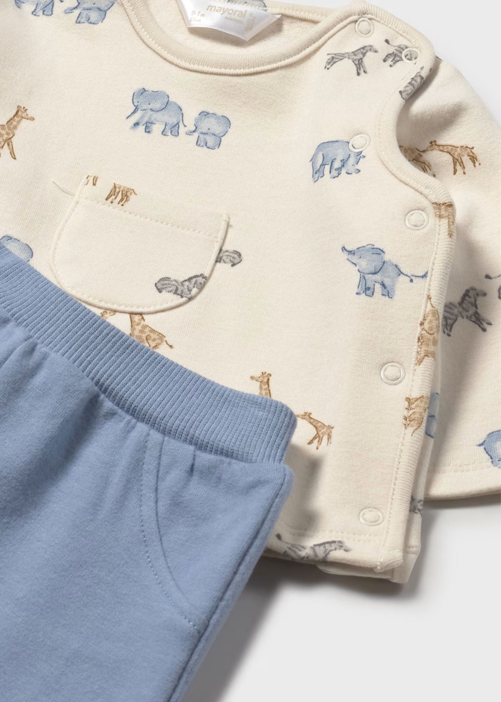 Conjunto Polaina Buzo Estampado Blue Bell Better Cotton Newborn