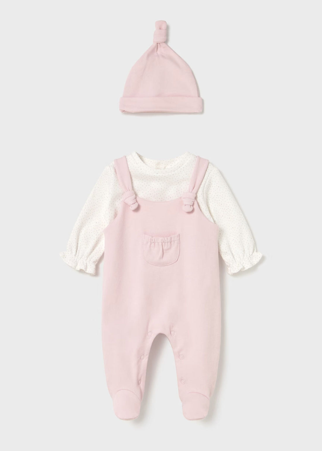 Pijama Rosa Baby Gorro Better Cotton Newborn