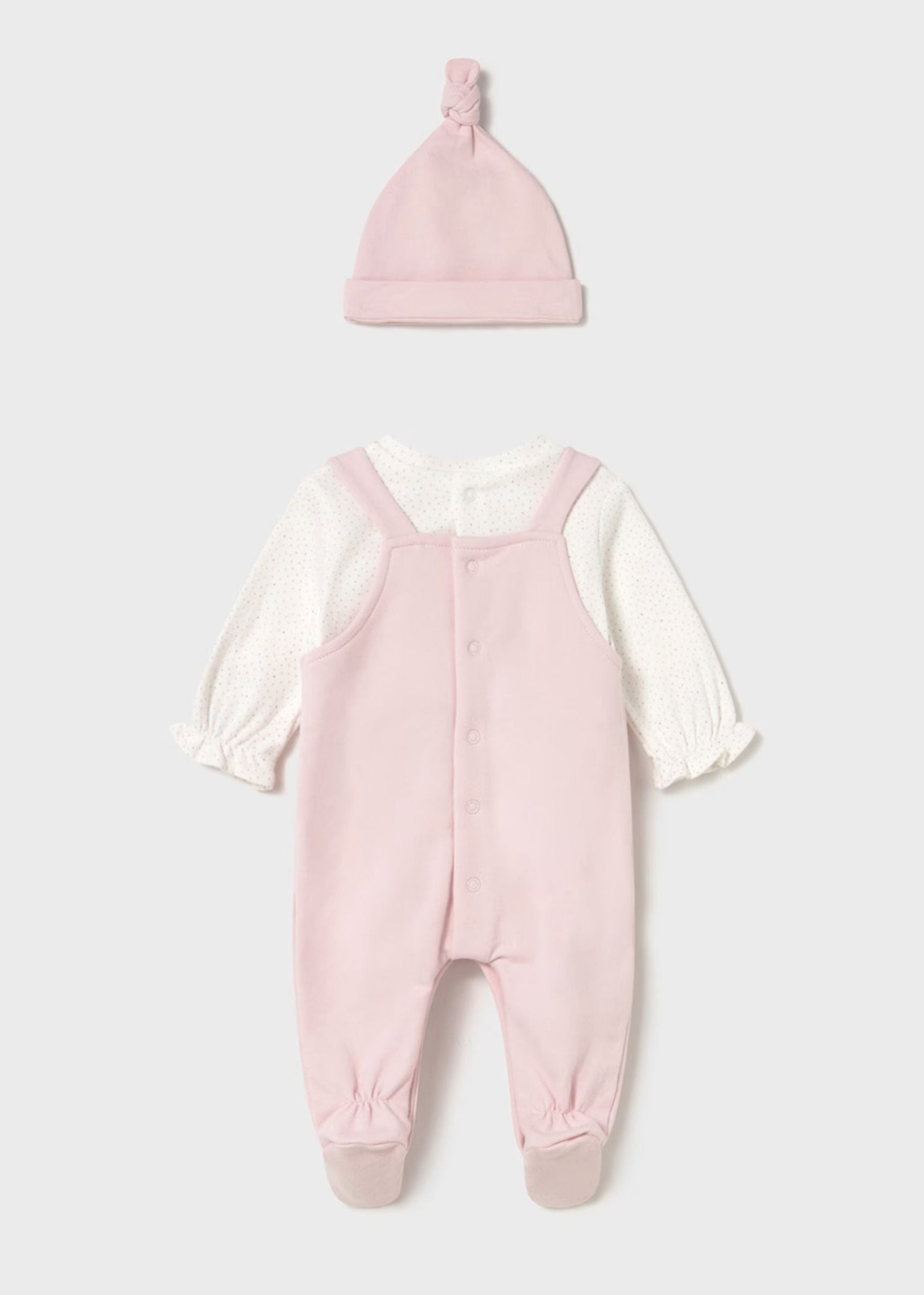 Pijama Rosa Baby Gorro Better Cotton Newborn