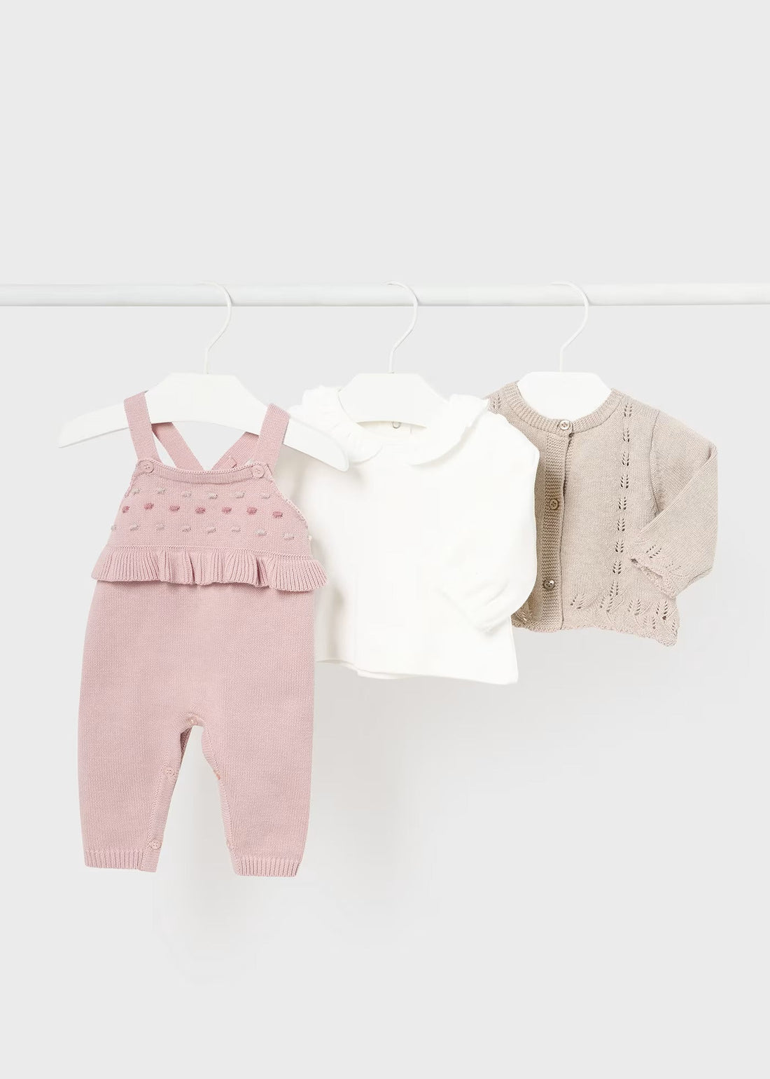 Conjunto Tricot Sugar Tres Piezas Newborn