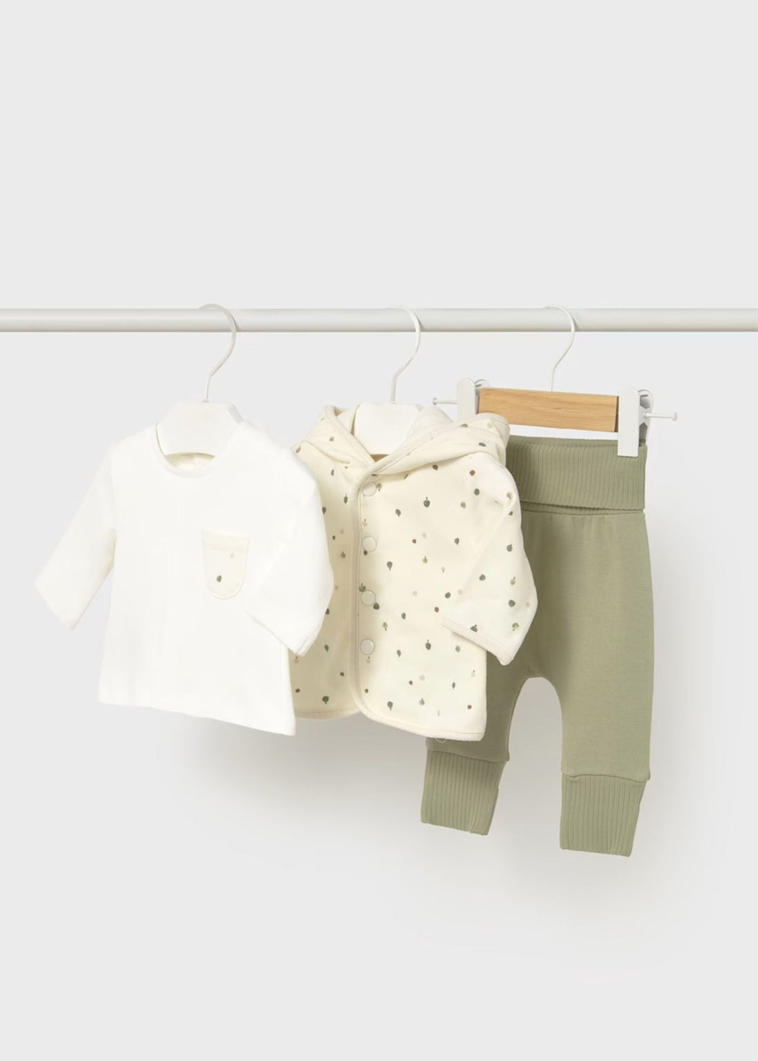 Conjunto Sudadera 3 Piezas Salvia Better Cotton Newborn