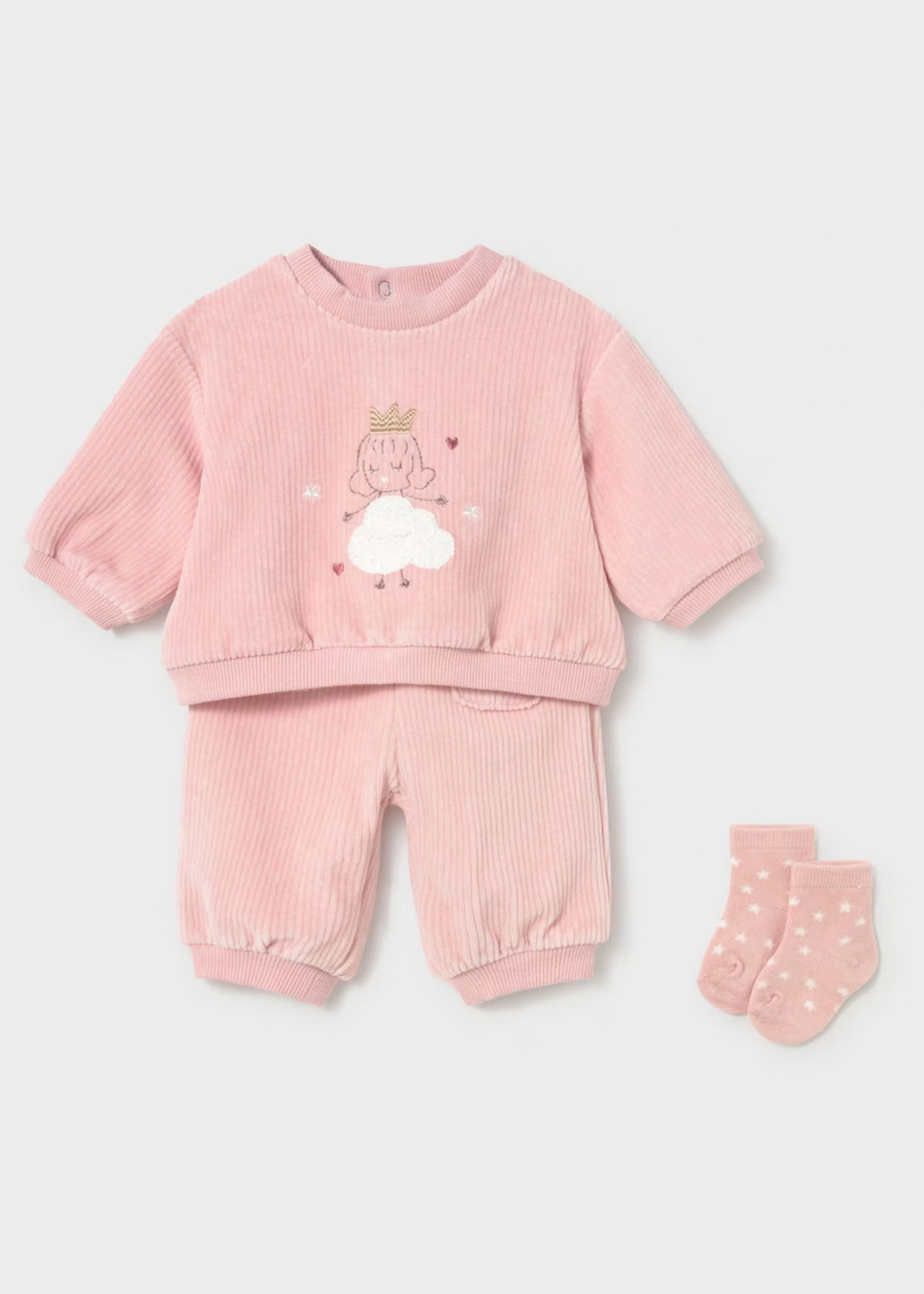 Set 3 Piezas Cloud Princess Rosa Baby