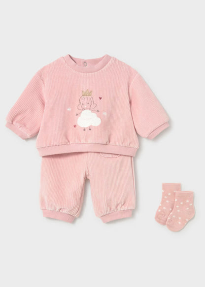 Set 3 Piezas Cloud Princess Rosa Baby
