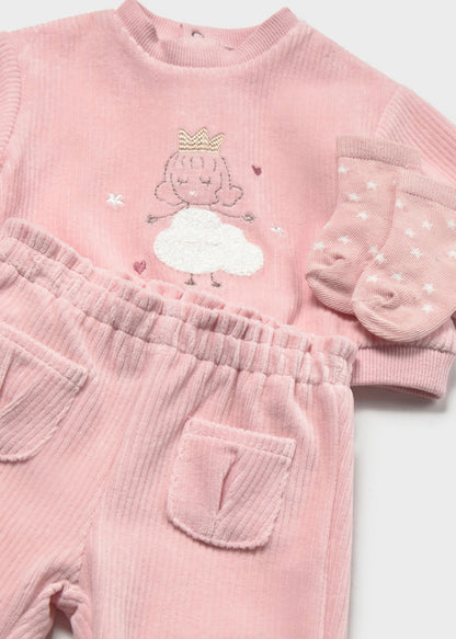 Set 3 Piezas Cloud Princess Rosa Baby