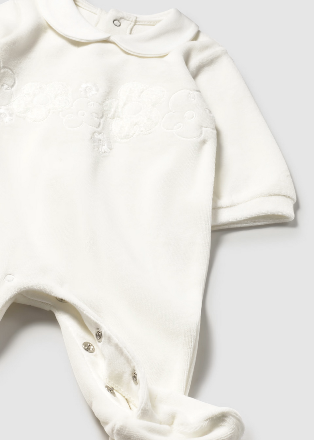 Pijama Velvet Crudo Newborn