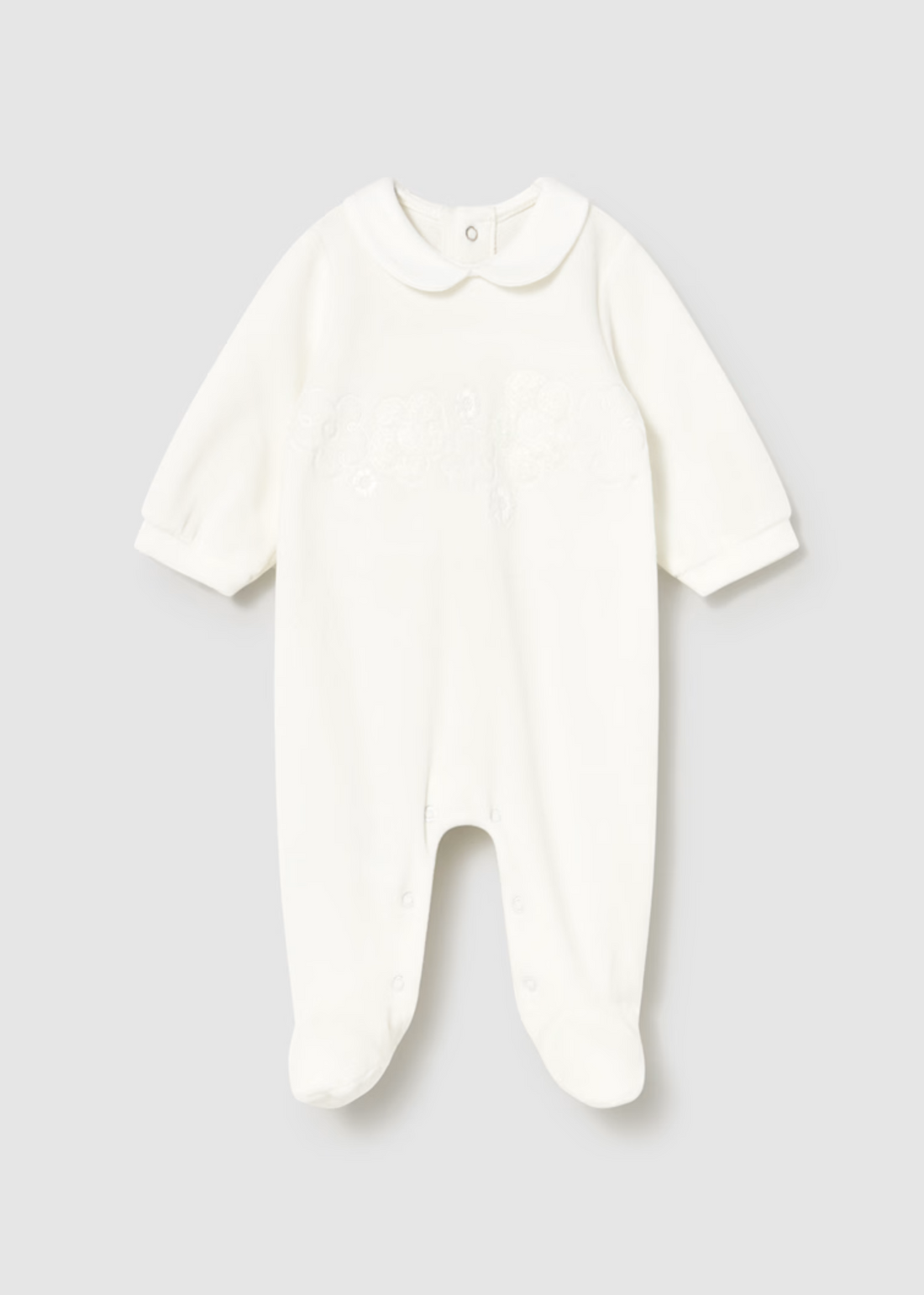 Pijama Velvet Crudo Newborn