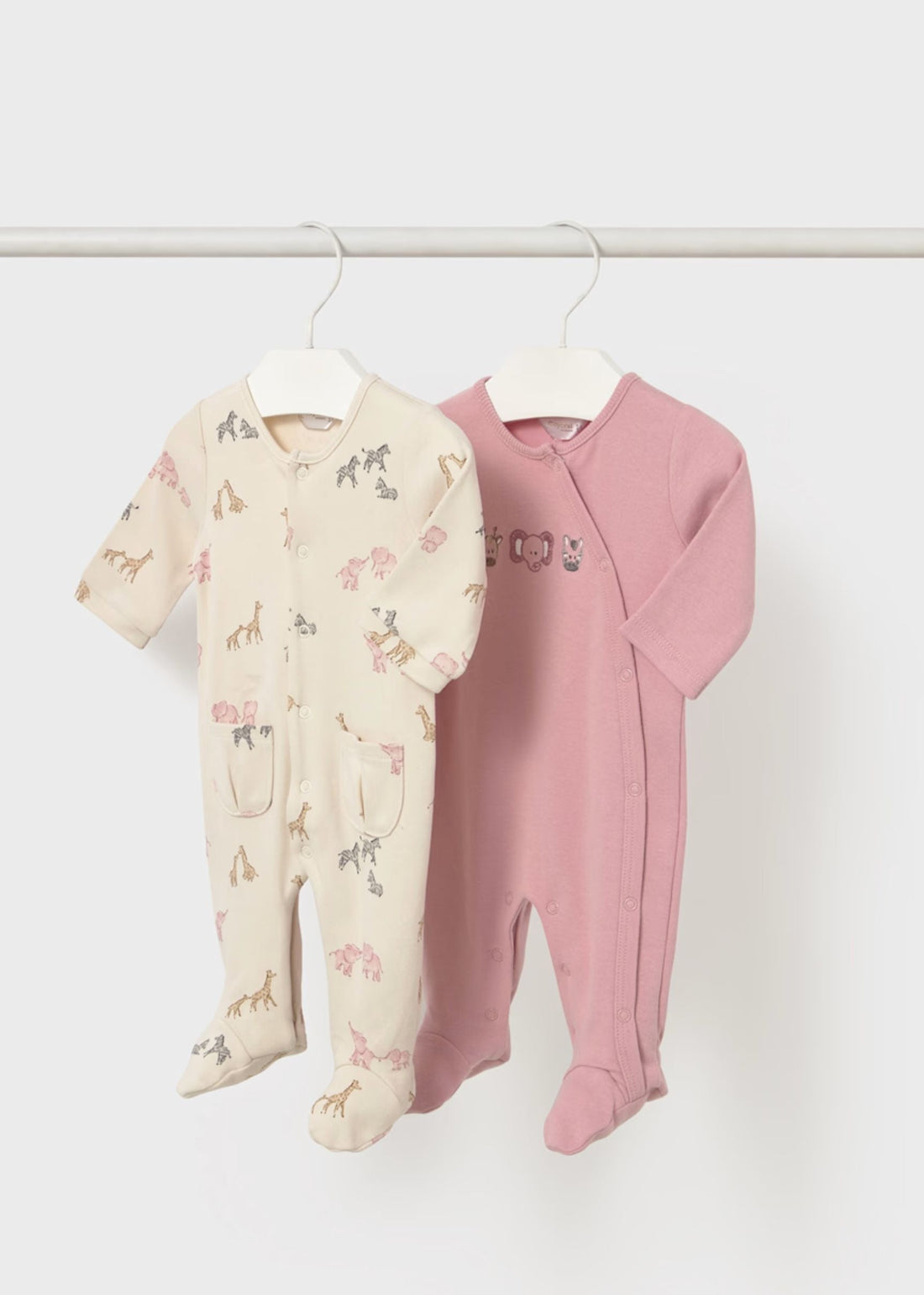 Set 2 Pijamas Orquídea Animals Better Cotton Newborn