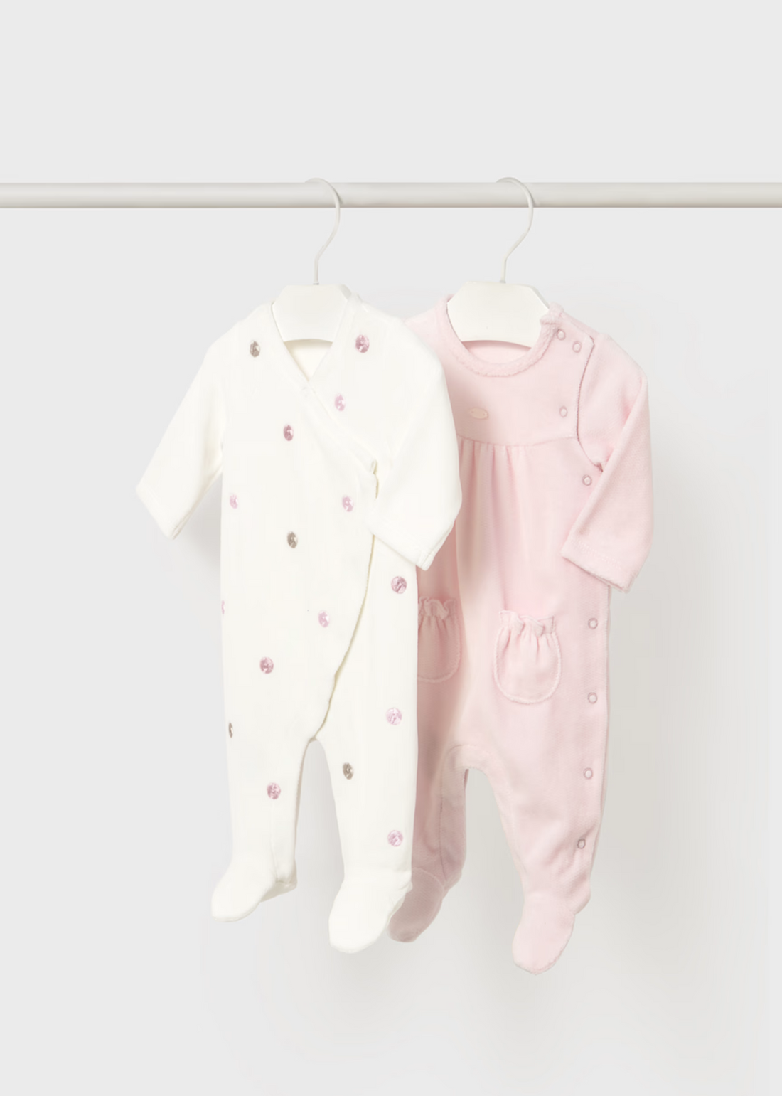 Set 2 Pijamas Polka Dots Rosa  Better Cotton