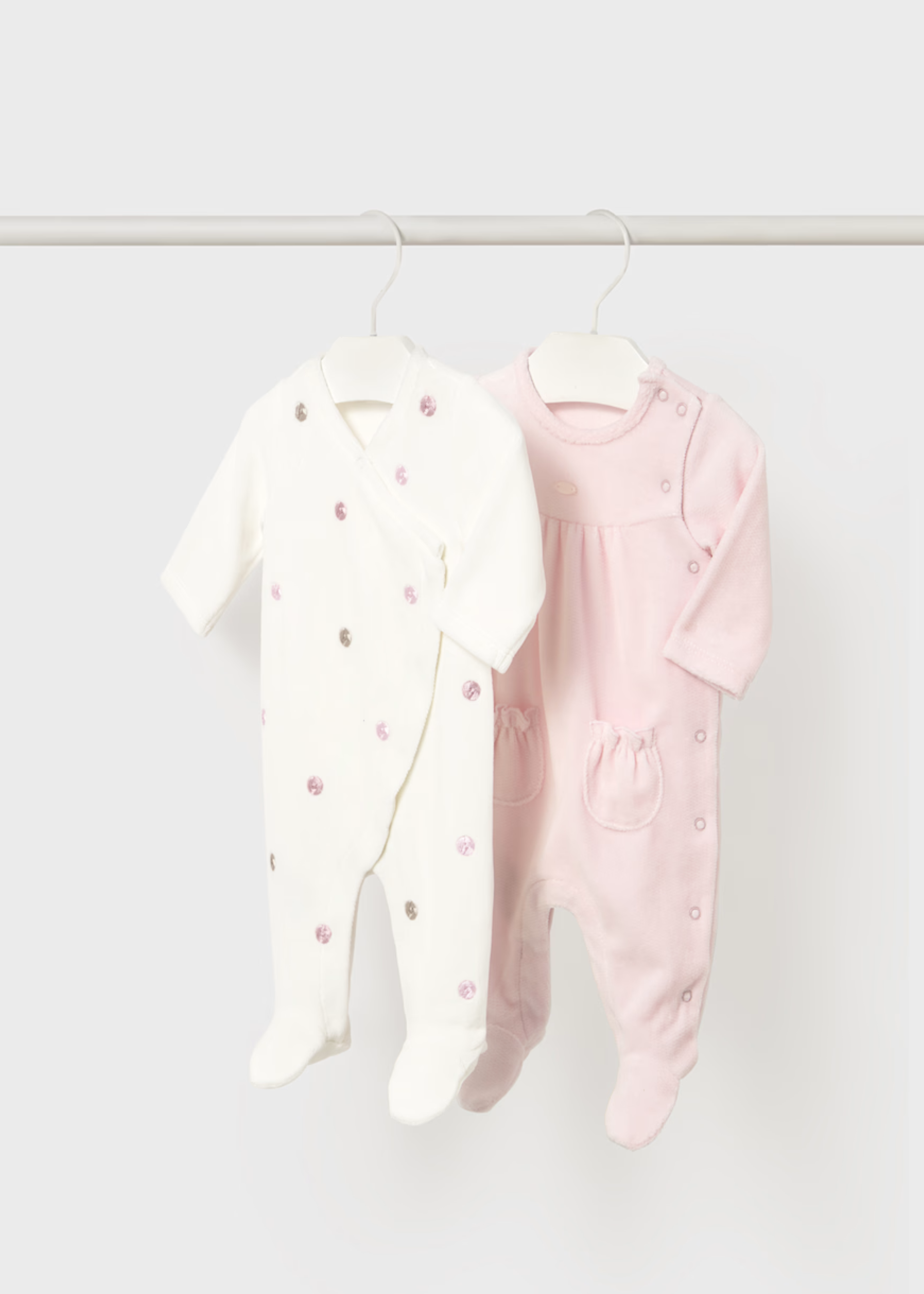 Set 2 Pijamas Polka Dots Rosa  Better Cotton