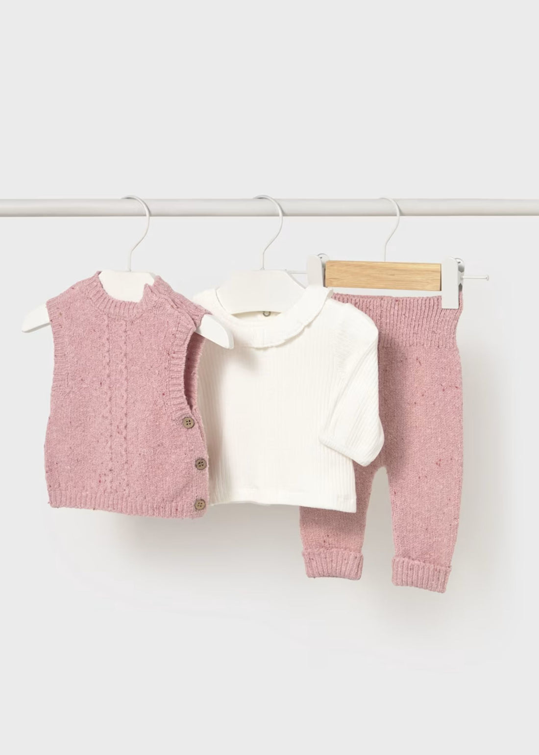 Conjunto Tejido 3 Piezas Orquídea Better Cotton Newborn