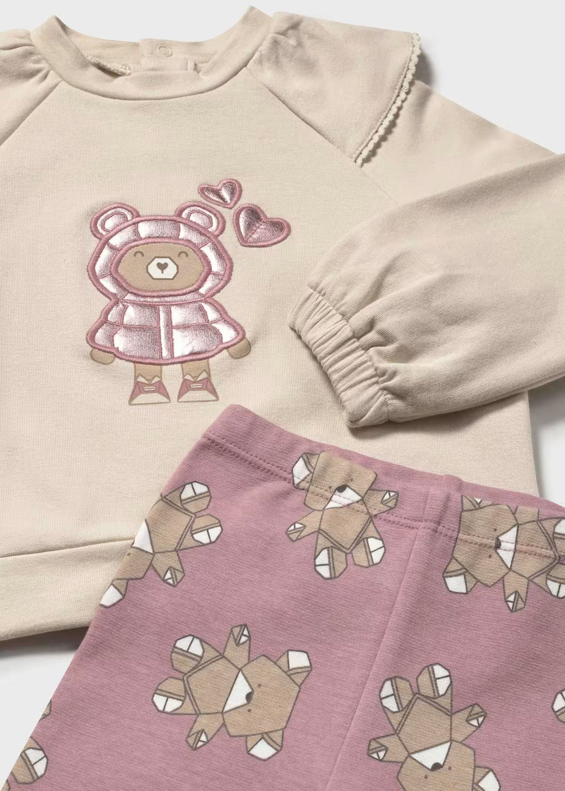 Conjunto Teddy Bordado Leggings