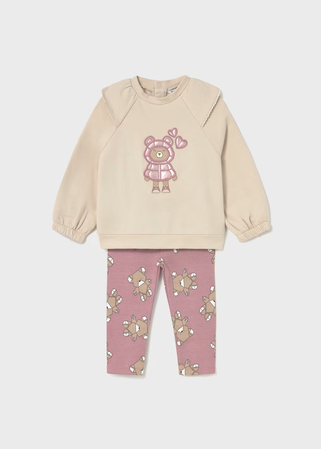 Conjunto Teddy Bordado Leggings