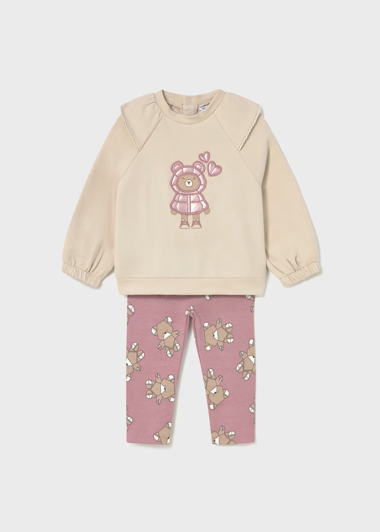 Conjunto Teddy Bordado Leggings