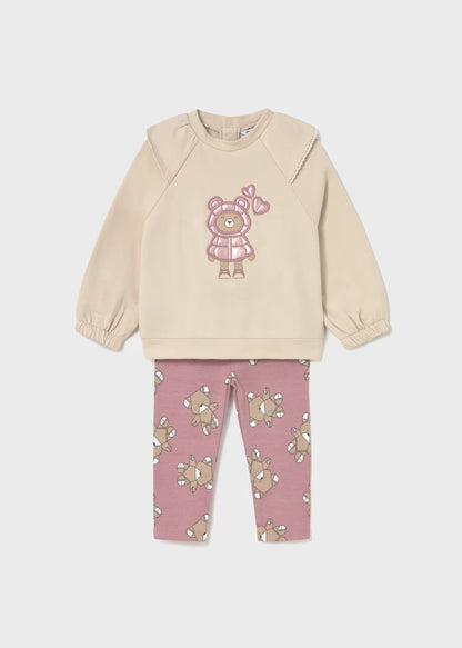 Conjunto Teddy Bordado Leggings