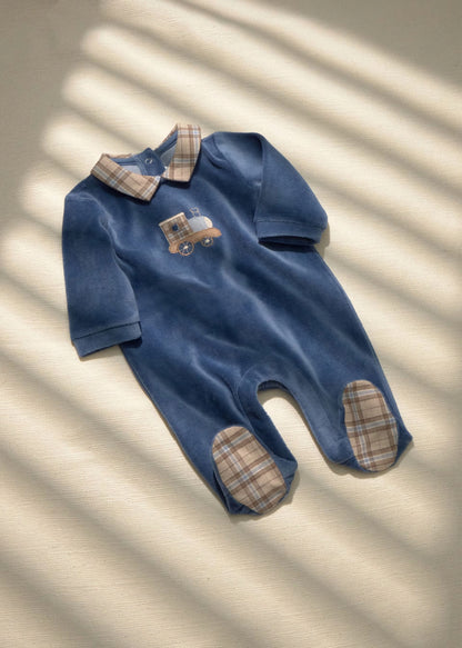 Pijama Tundosada Little Train Blueberry