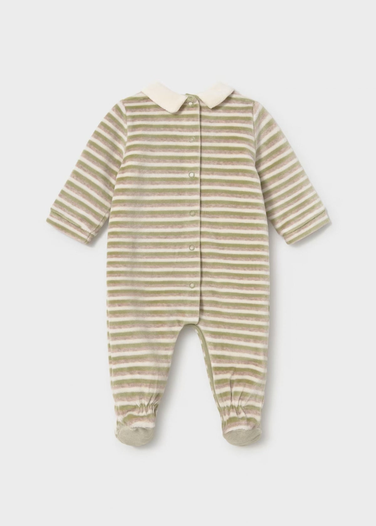 Pijama Tundosado Little Stripped Train Laurel