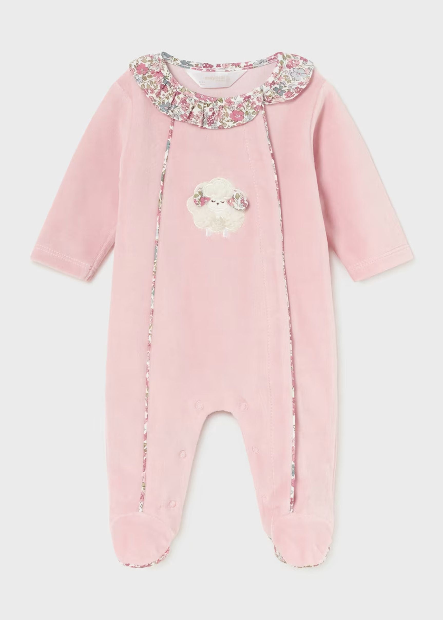 Pijama Velvet Rosa Baby Newborn