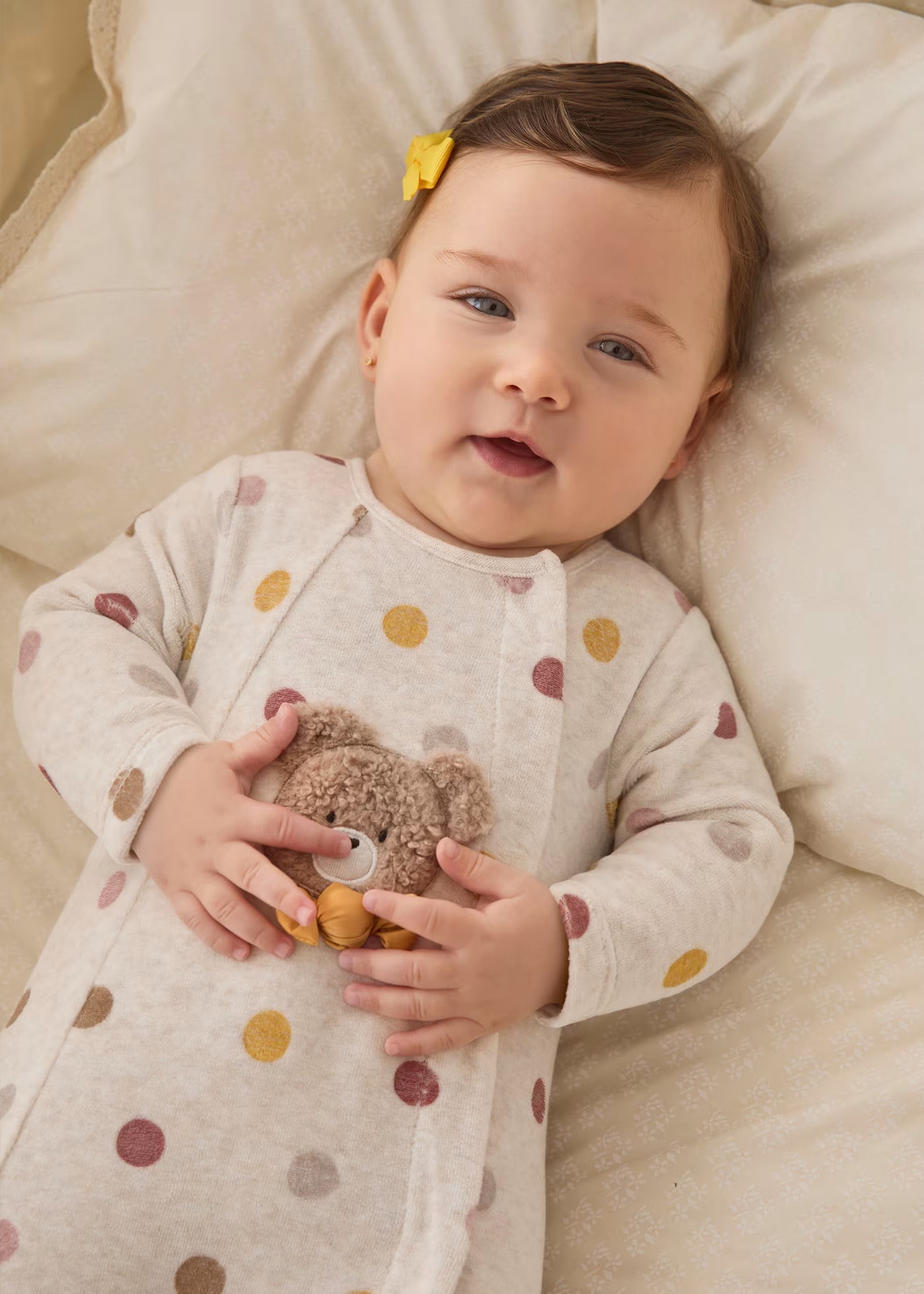 Pijama Velvet Nuez Bear Newborn