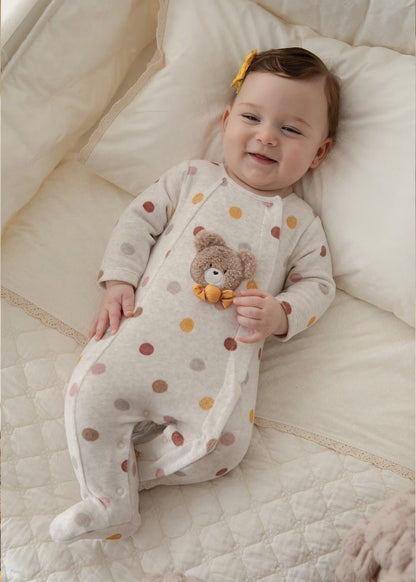 Pijama Velvet Nuez Bear Newborn