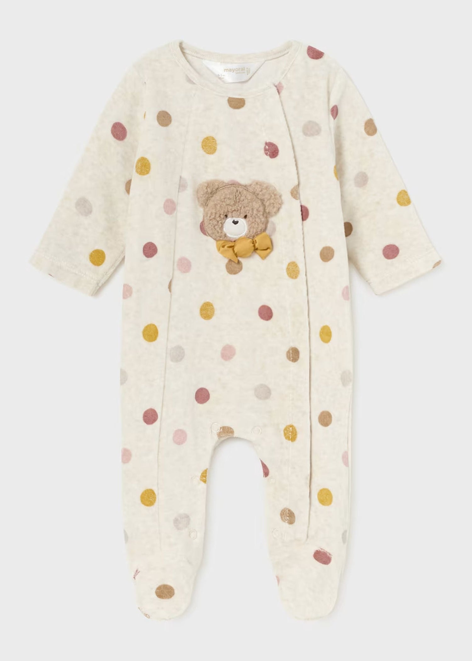 Pijama Velvet Nuez Bear Newborn