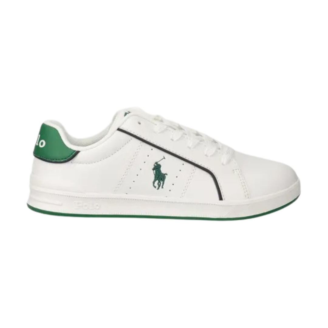 Zapatillas Polo Court Blanco | Verde Niño