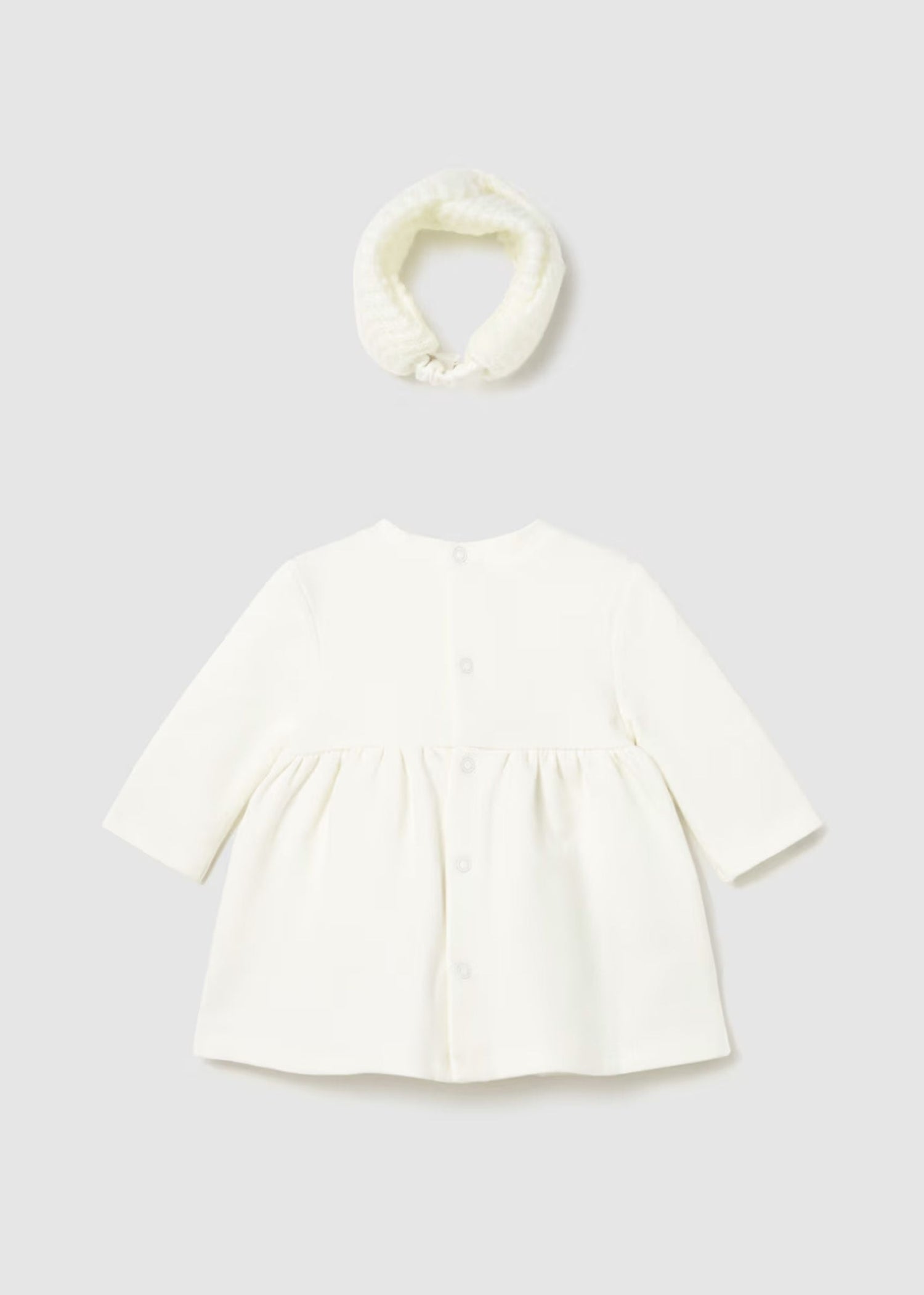 Vestido Felpa Floral Diadema