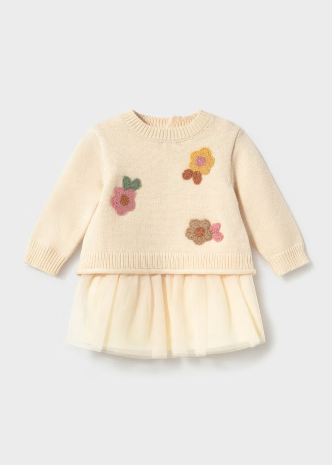Vestido Tul | Sweater Tejido Floral Laurel