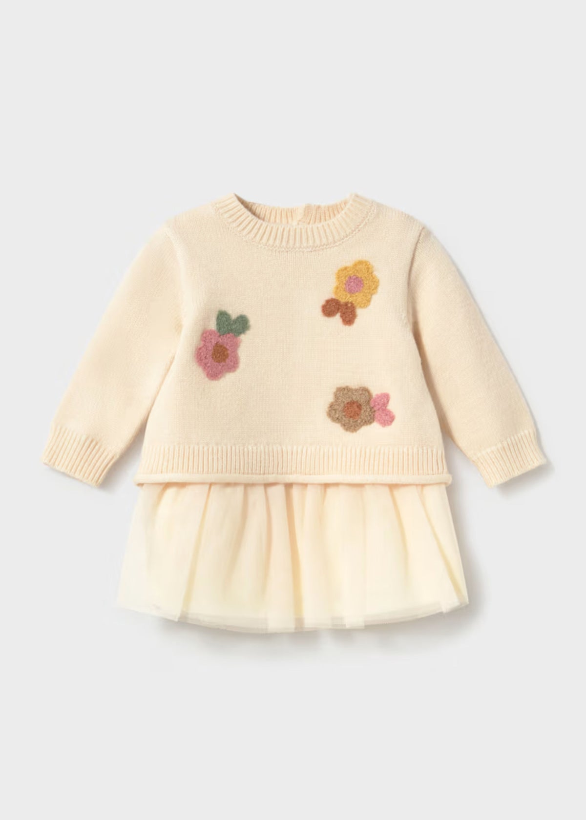 Vestido Tul | Sweater Tejido Floral Laurel