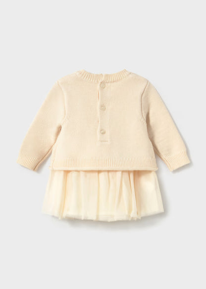 Vestido Tul | Sweater Tejido Floral Laurel