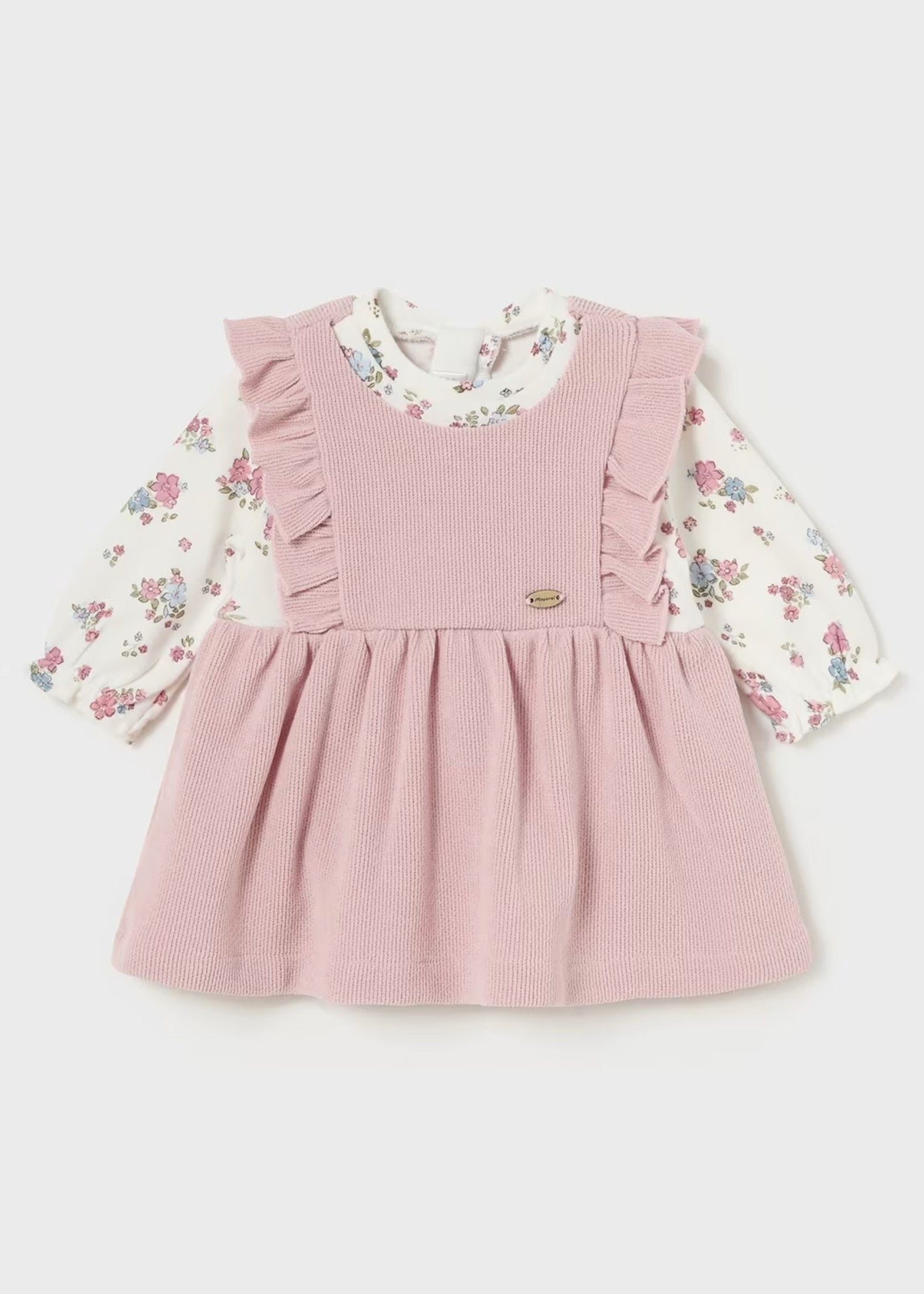 Vestido Pana &amp; Estampado Rosa Newborn