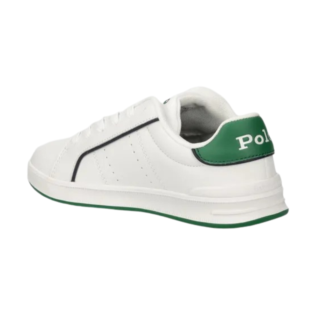 Zapatillas Polo Court Blanco | Verde Niño