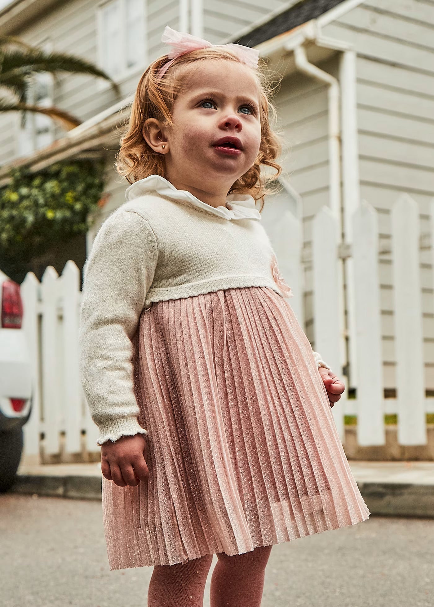 Vestido Combinado Rubor Tricot Bebé