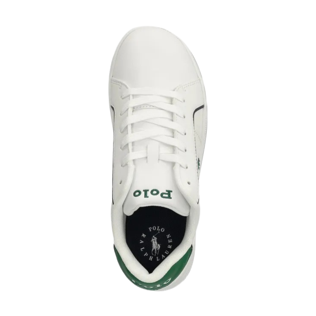 Zapatillas Polo Court Blanco | Verde Niño