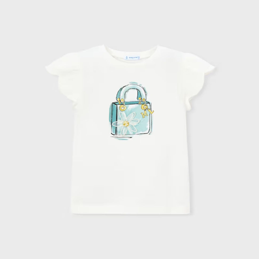 Camiseta Nature Daisy Crudo Lago