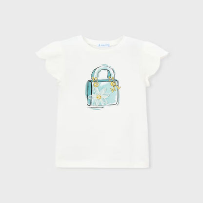 Camiseta Nature Daisy Crudo Lago