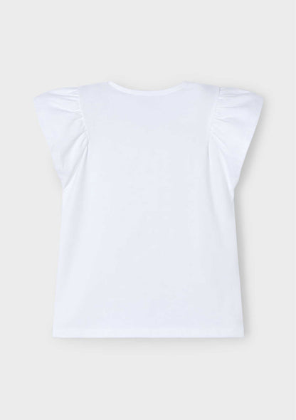 Camiseta Flower Tul Celeste