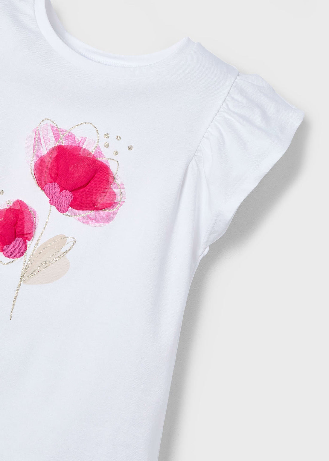 Camiseta Flower Tul Magenta