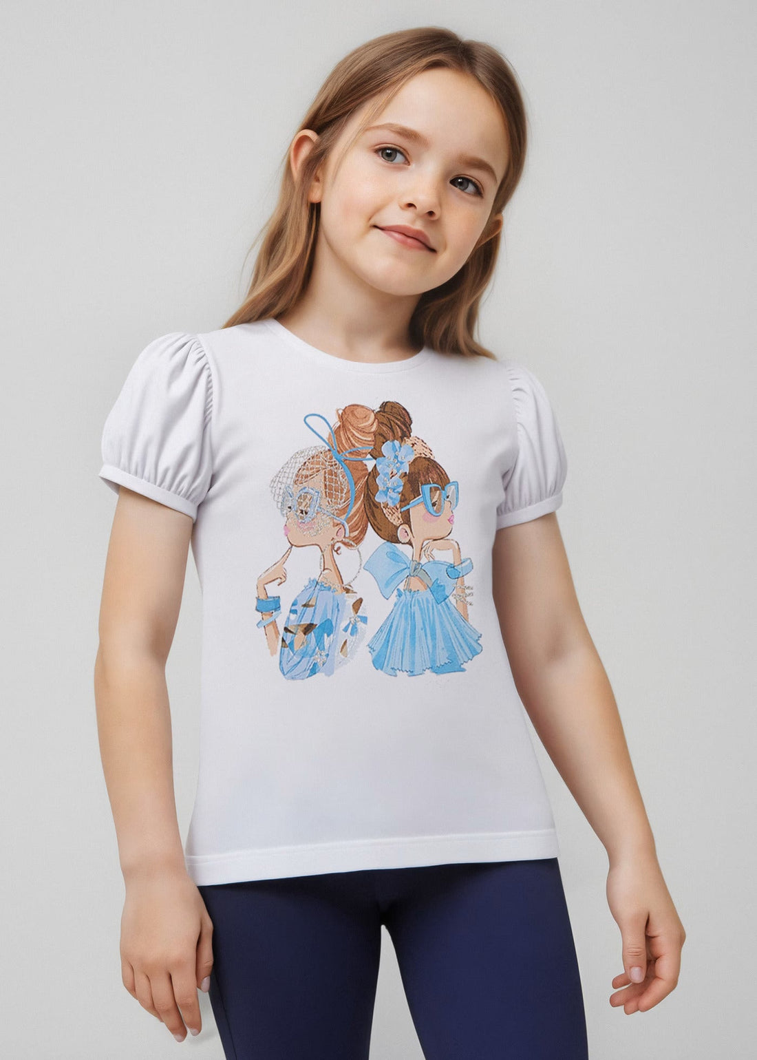 Camiseta Glitter Fantasy Celeste