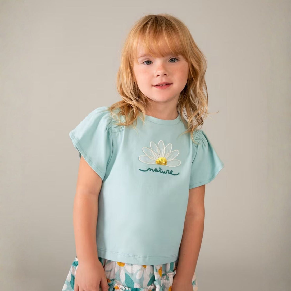 Camiseta Nature Daisy Lago